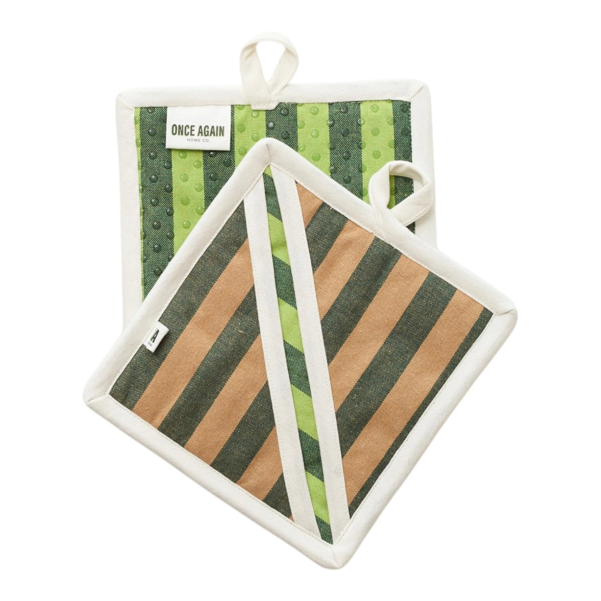 Once Again Home re:heat Potholders (Set of 2): Sand
