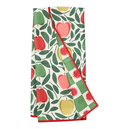 Once Again Home Anywhere Towel, Reversible: RJW Happy Apple