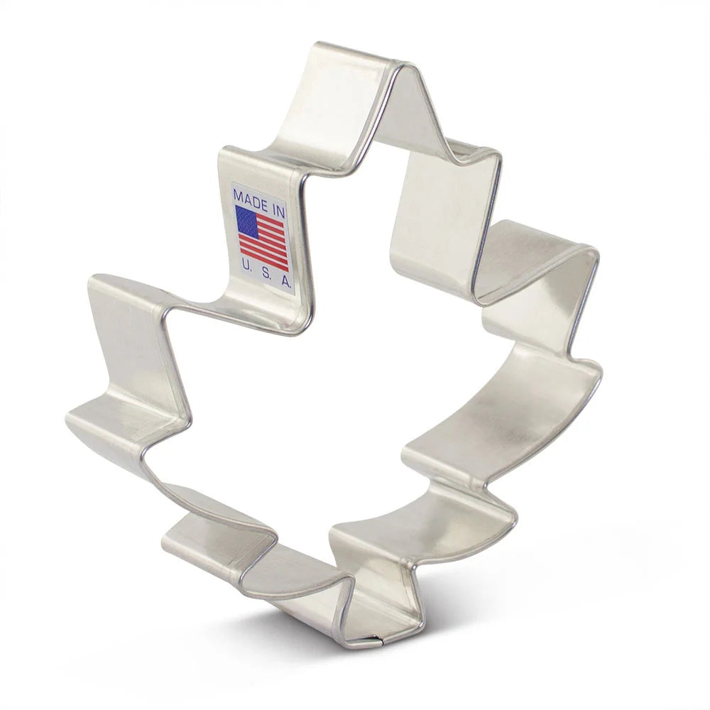 Ann Clark Cookie Cutter: Maple Leaf, 3 3/4"