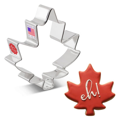 Ann Clark Cookie Cutter: Maple Leaf, 3 3/4"