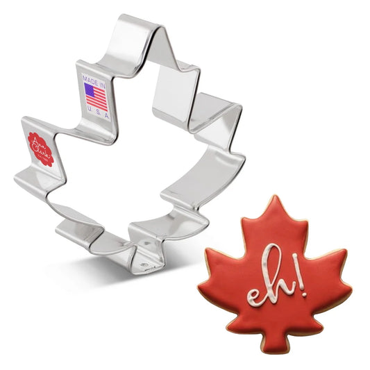 Ann Clark Cookie Cutter: Maple Leaf, 3 3/4"