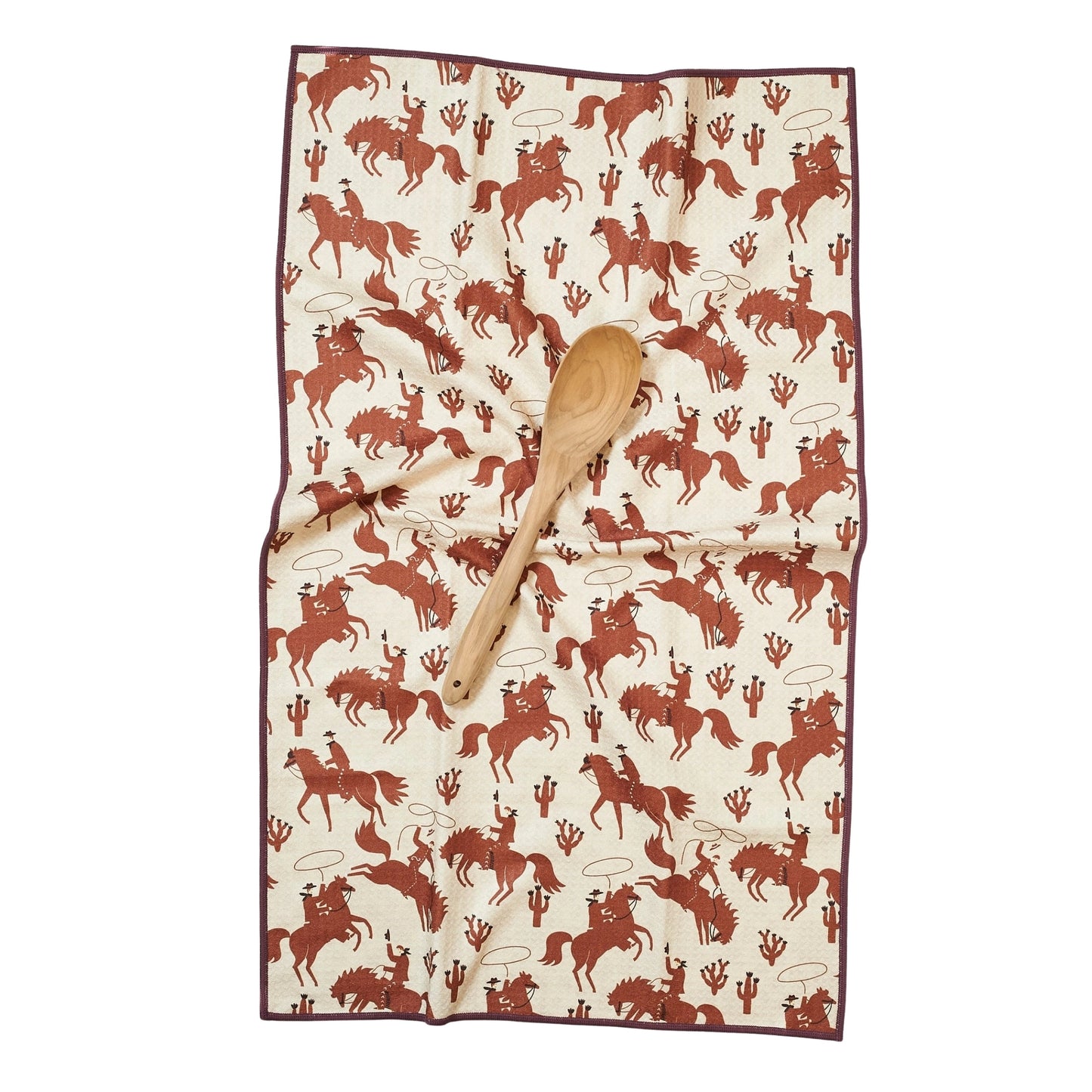 Once Again Home Anywhere Towel, Reversible: Rodeo, Coffee