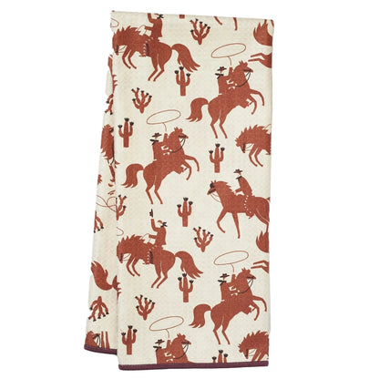 Once Again Home Anywhere Towel, Reversible: Rodeo, Coffee