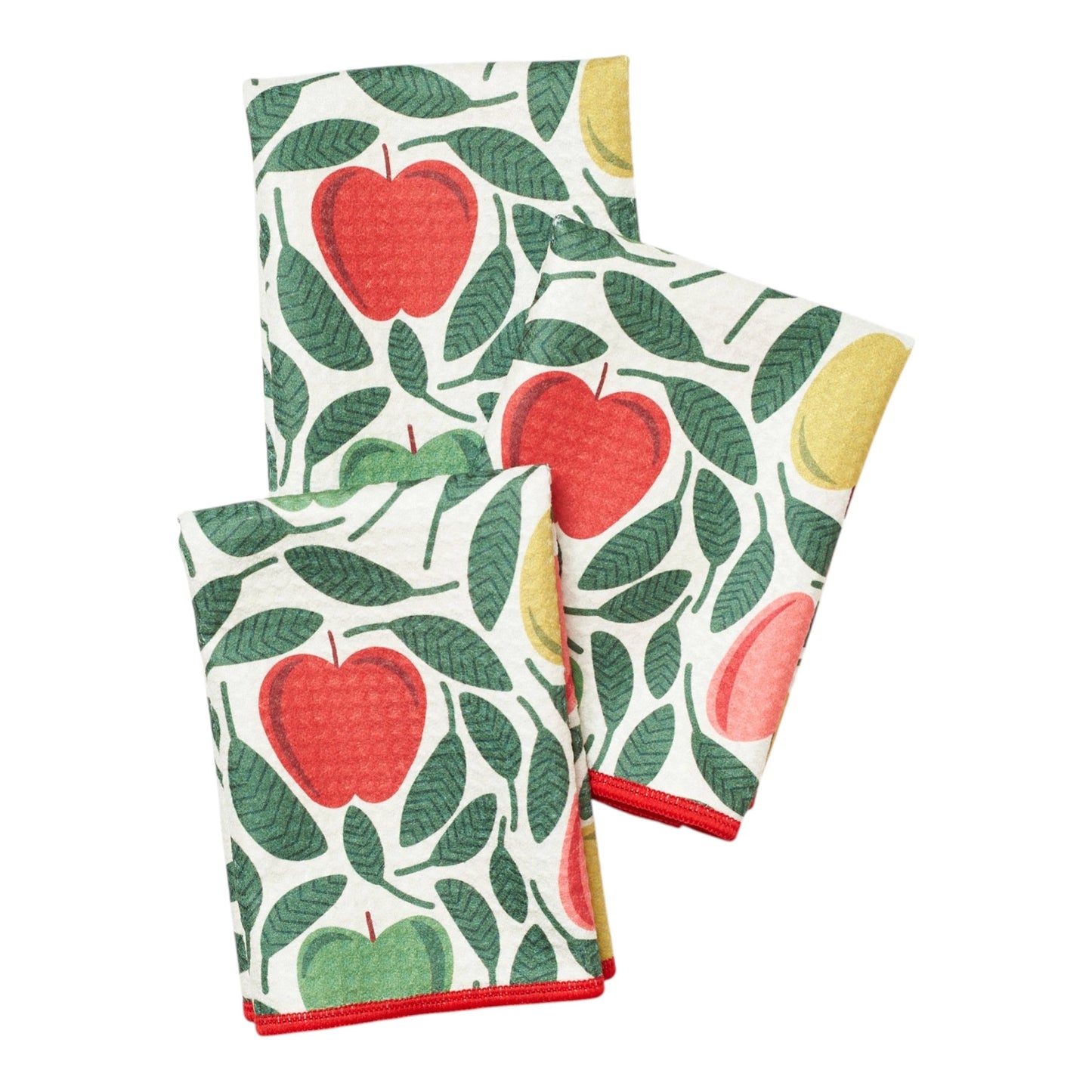 Once Again Home Mighty Mini Towels (Set of 3): RJW Happy Apple