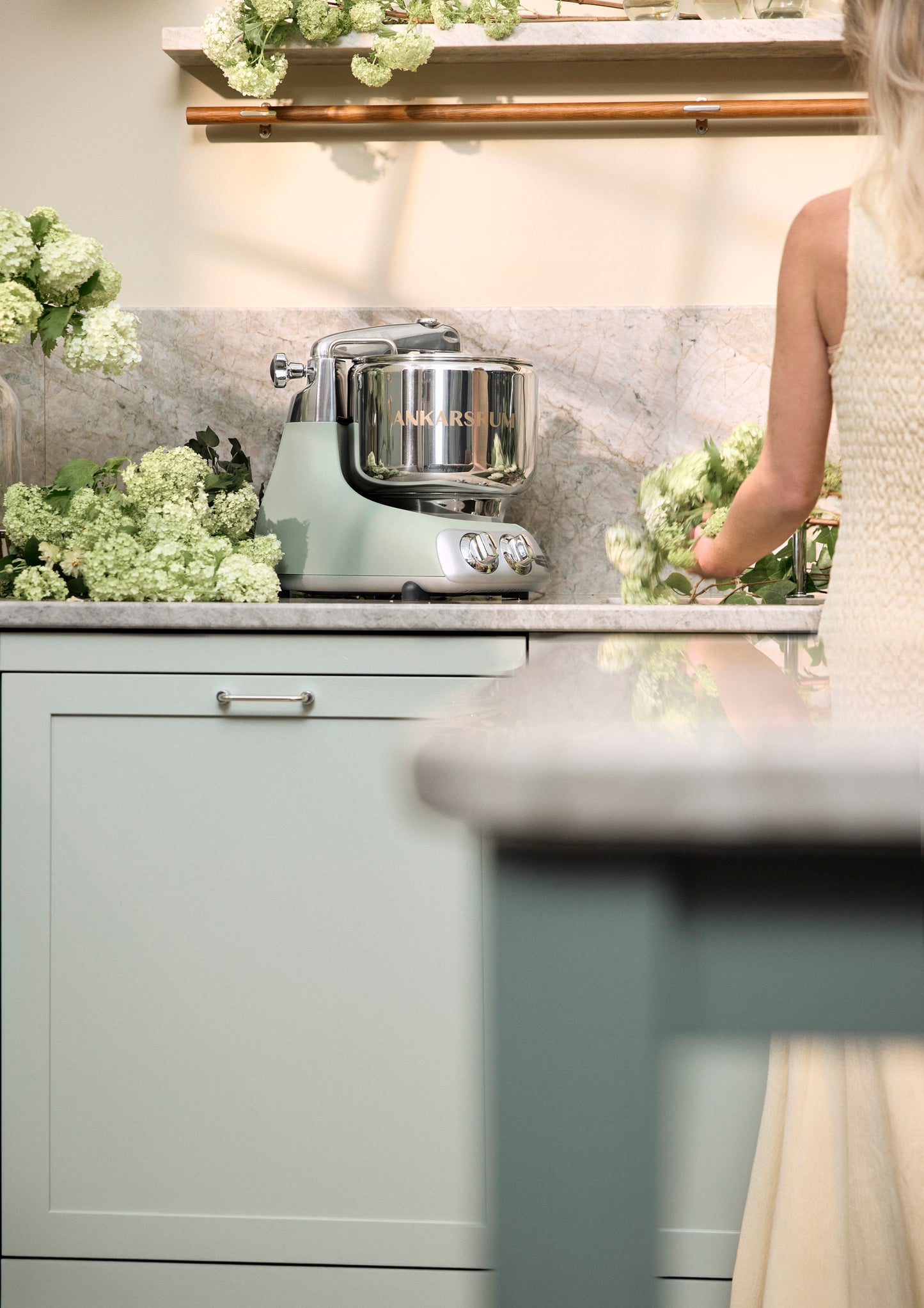 Ankarsrum Stand Mixer (AKM 6230): Nordic Sage