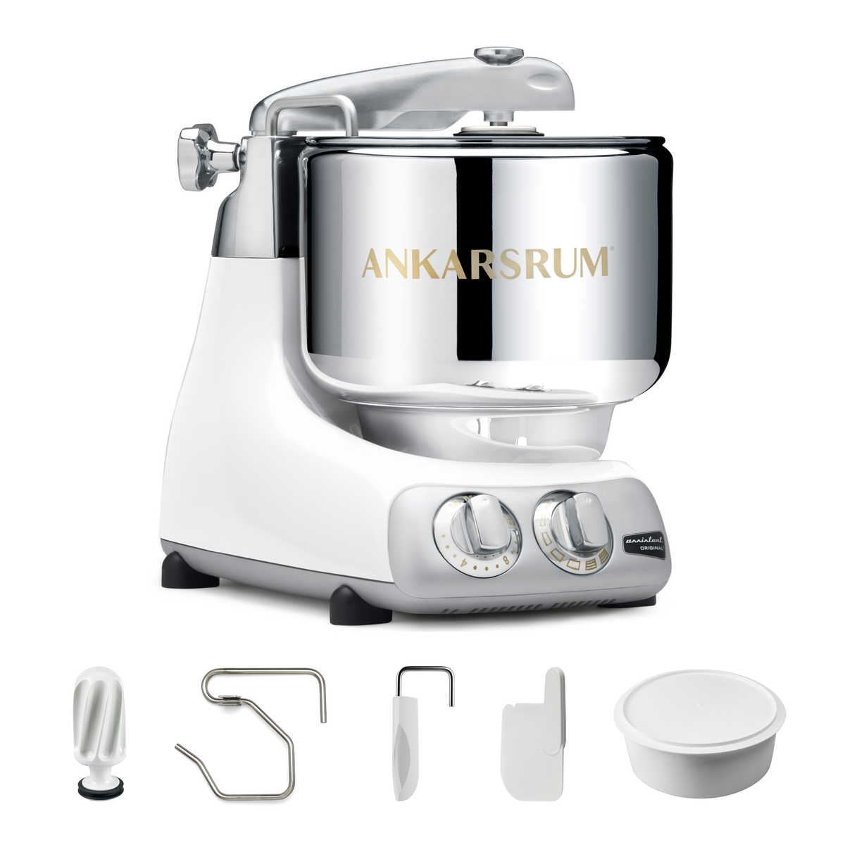 Ankarsrum Stand Mixer: Glossy White