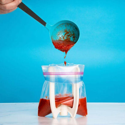 Bag Well Sealable Bag Holder: Quart Size