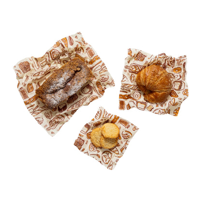 Bee's Wrap: Assorted Set of 3 (S,M,L), Bakery Lane