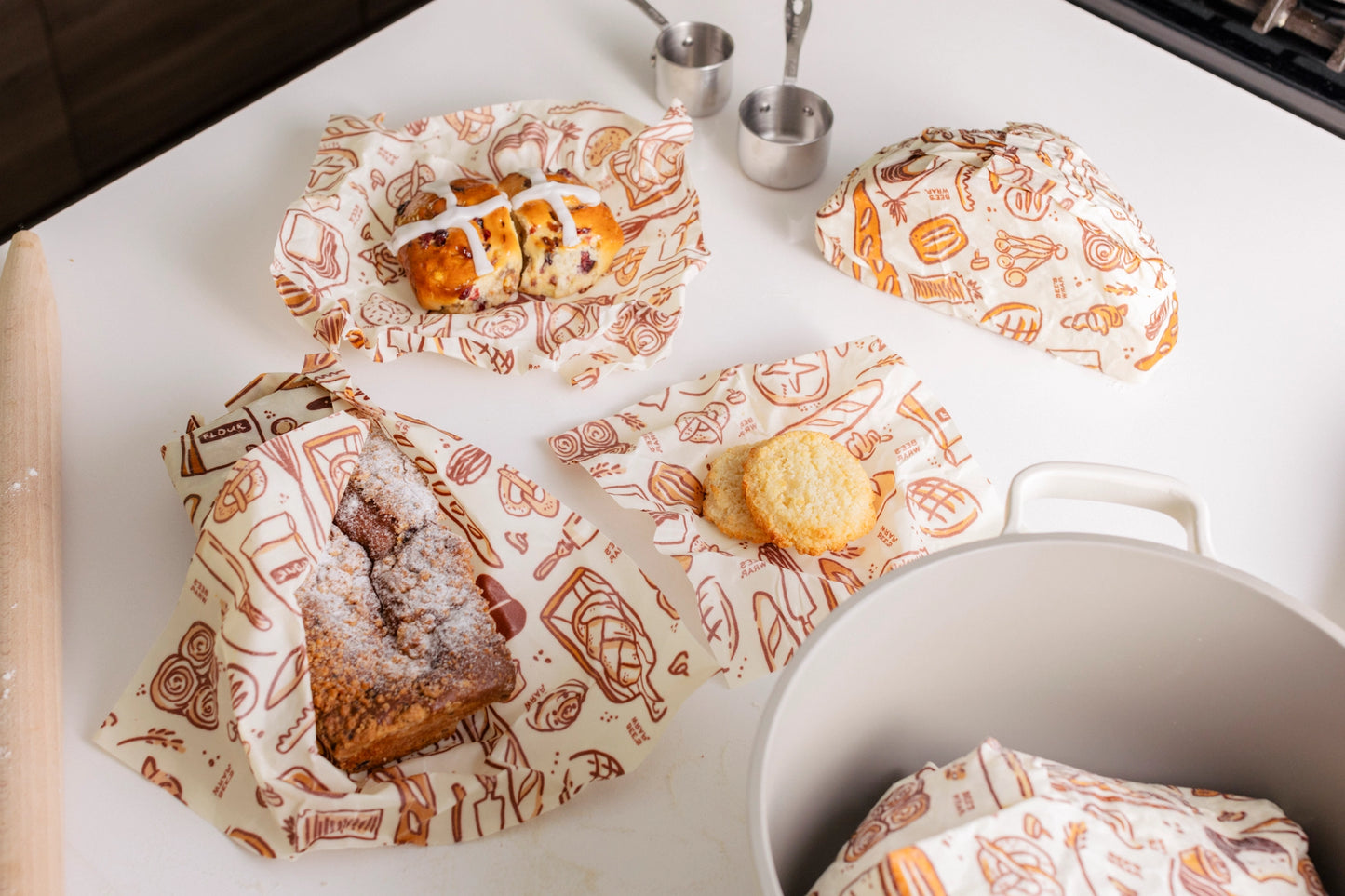 Bee's Wrap: Assorted Set of 3 (S,M,L), Bakery Lane