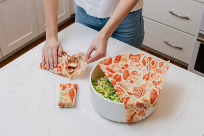 Bee's Wrap: Assorted Set of 3 (S,M,L), Mushroom Magic