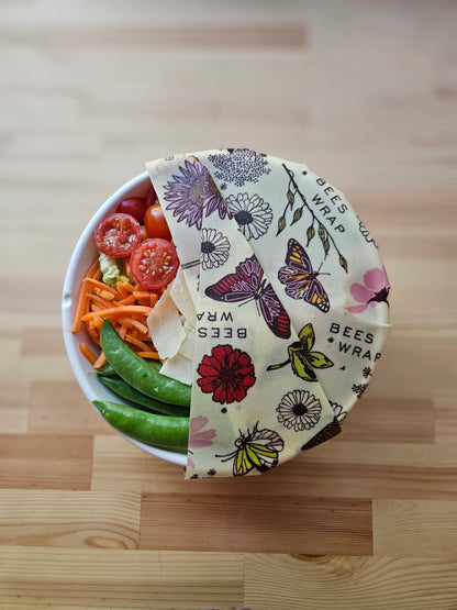 Bee's Wrap Cut-To-Size Roll: Meadow Magic