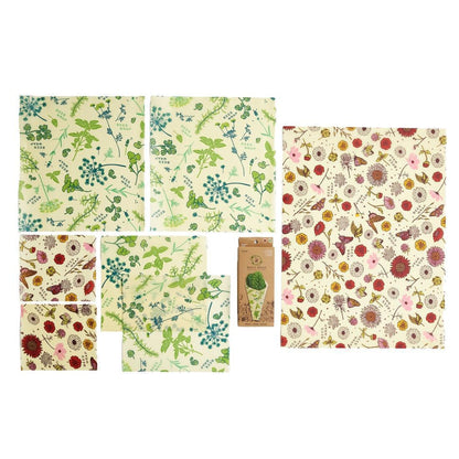 Bee's Wrap Plant Based Wraps: Variety Pack (Set of 7)