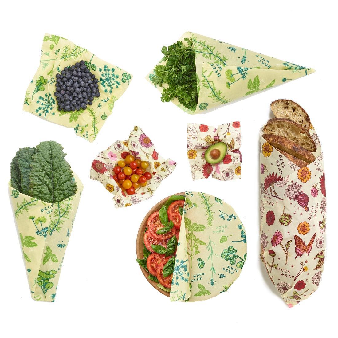 Bee's Wrap Plant Based Wraps: Variety Pack (Set of 7)