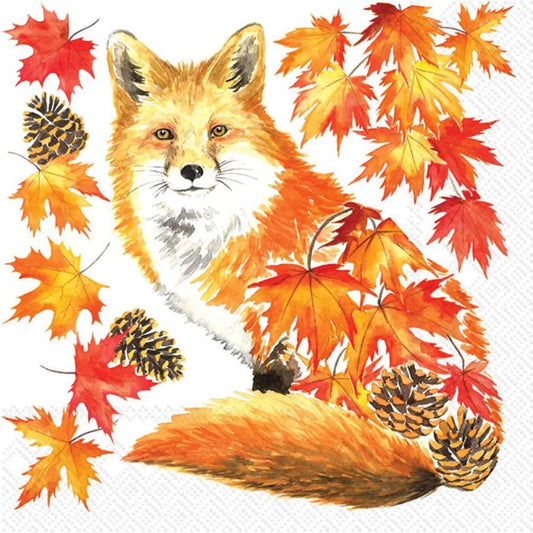 Boston International Cocktail Napkins: Fall Fox