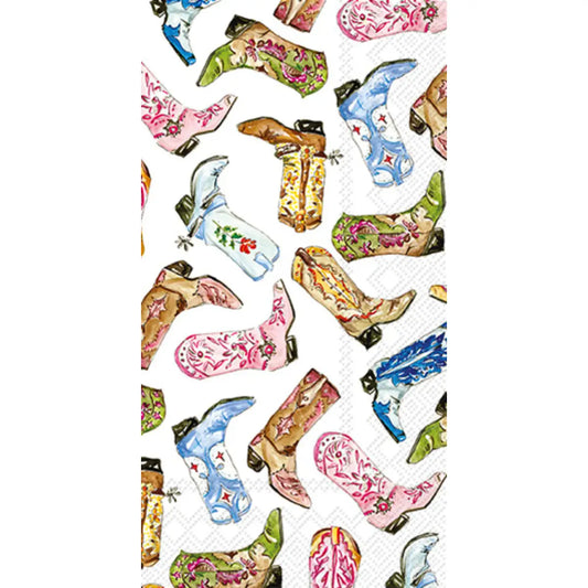 Boston International Dinner Napkins: Boot Scootin'