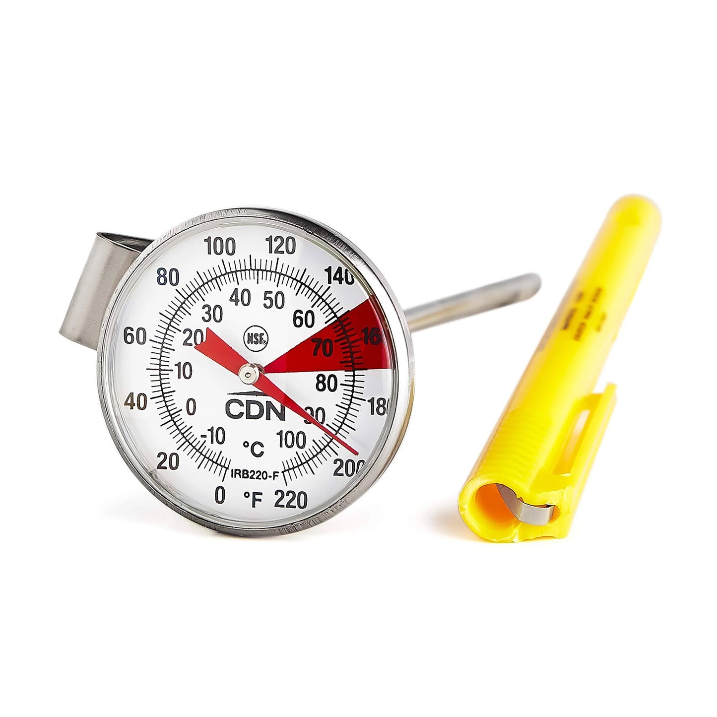 CDN Beverage And Frothing Thermometer: 5" Stem
