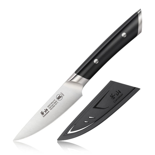 Cangshan Helena 3.5" Paring Knife w/Sheath, Black
