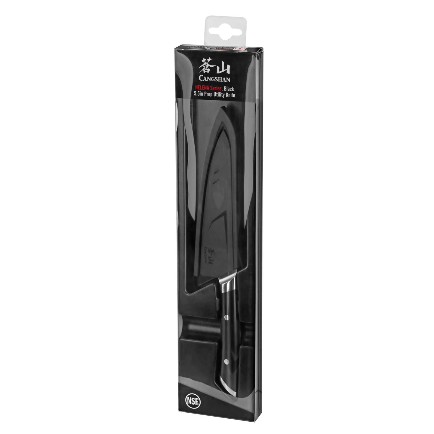 Cangshan Helena 5.5" Prep Knife w/Sheath, Black