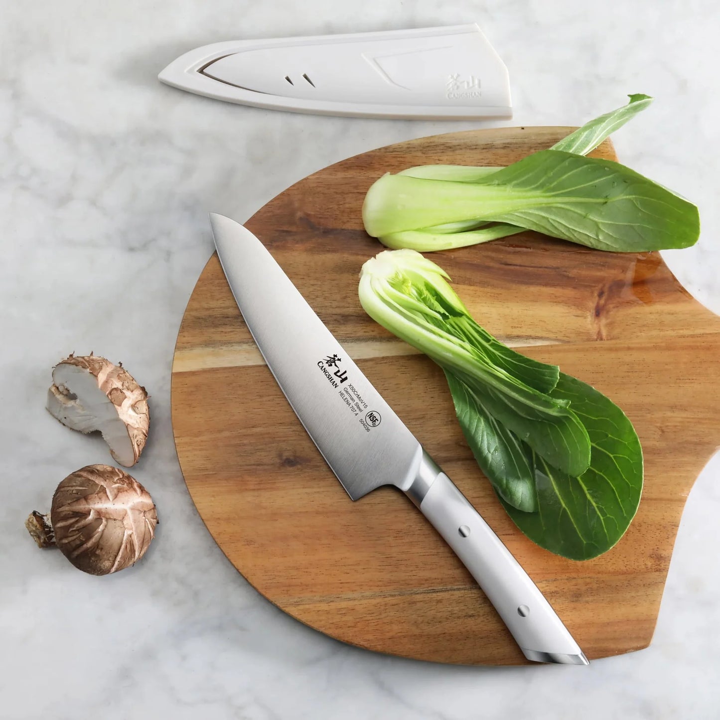 Cangshan Helena 5.5" Prep Knife w/Sheath, White