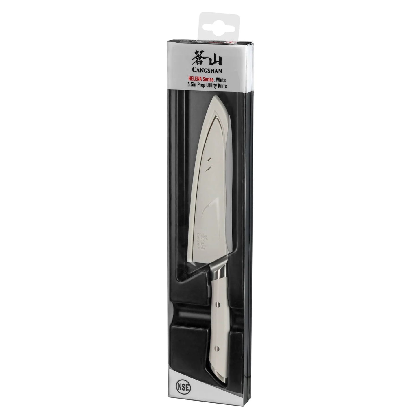Cangshan Helena 5.5" Prep Knife w/Sheath, White