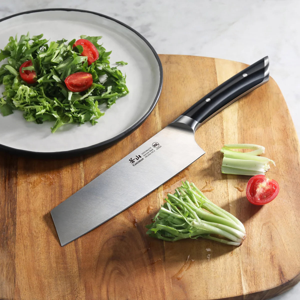 Cangshan Helena 7" Nakiri Knife, Black