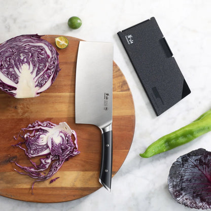 Cangshan Helena 7" Vegetable Cleaver w/ Sheath, Black