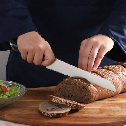 Cangshan Helena 8" Bread Knife, Black