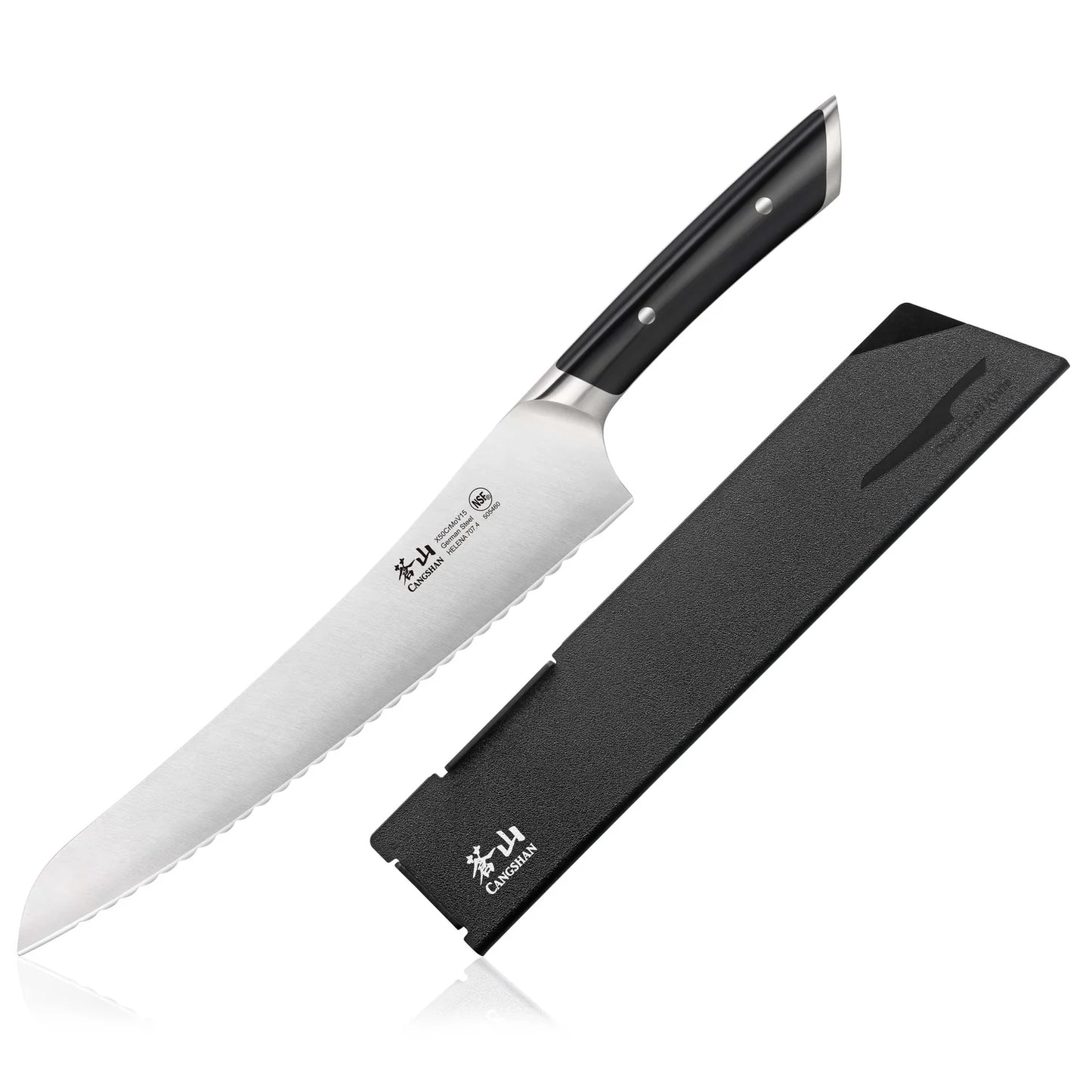 Cangshan Helena 9" Deli Knife, Black