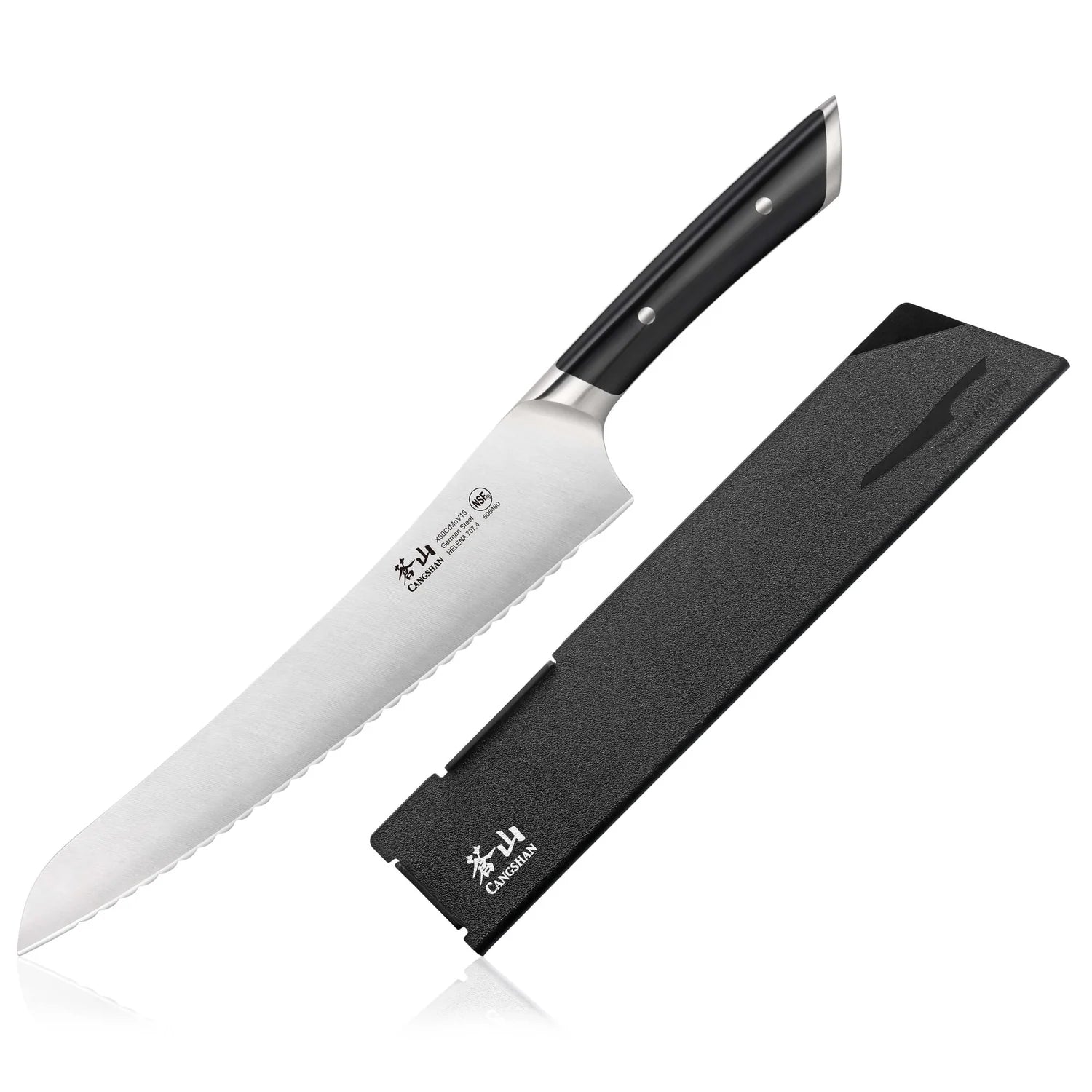 Cangshan Helena 9" Deli Knife, Black