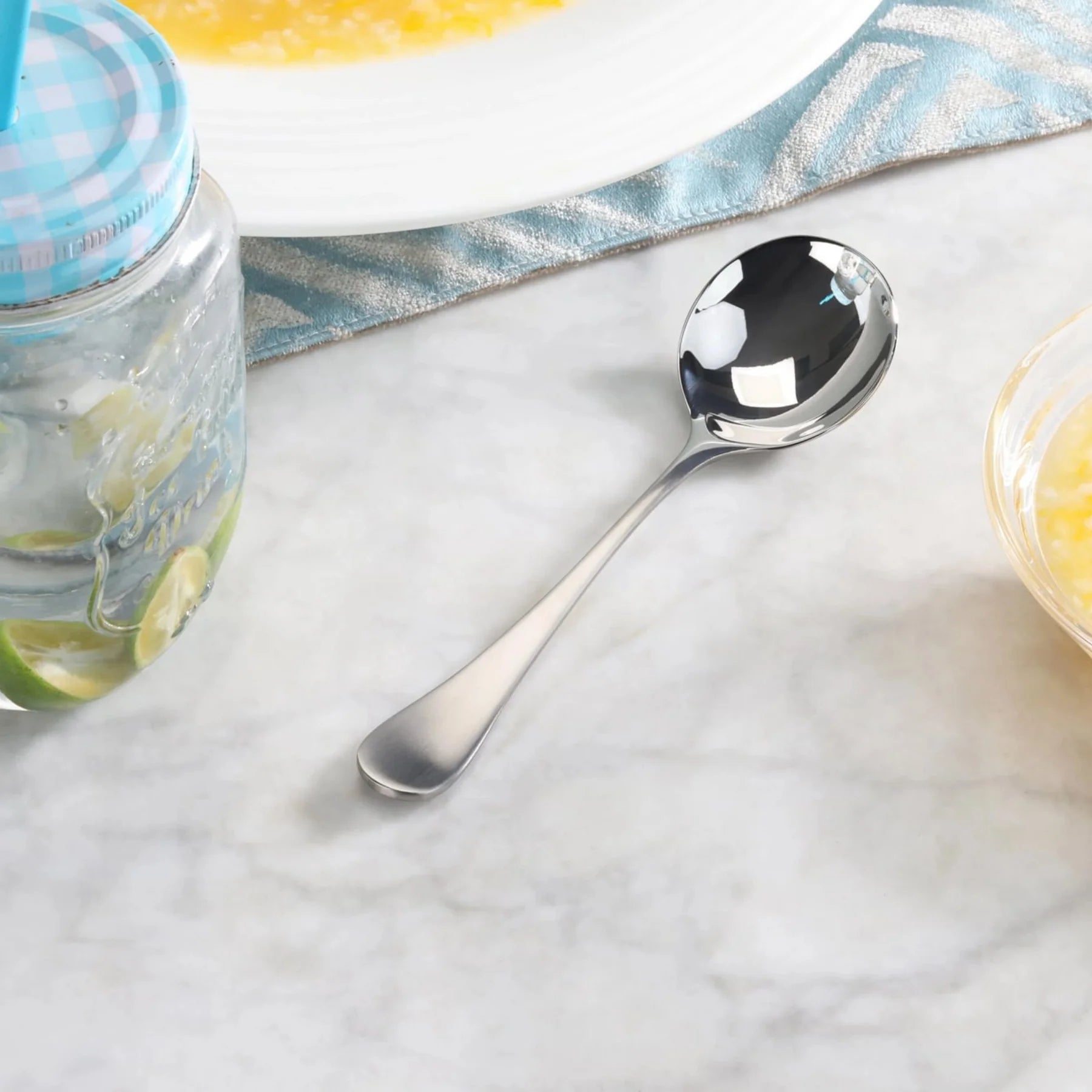 Cangshan Rain Flatware: Bouillon Spoon