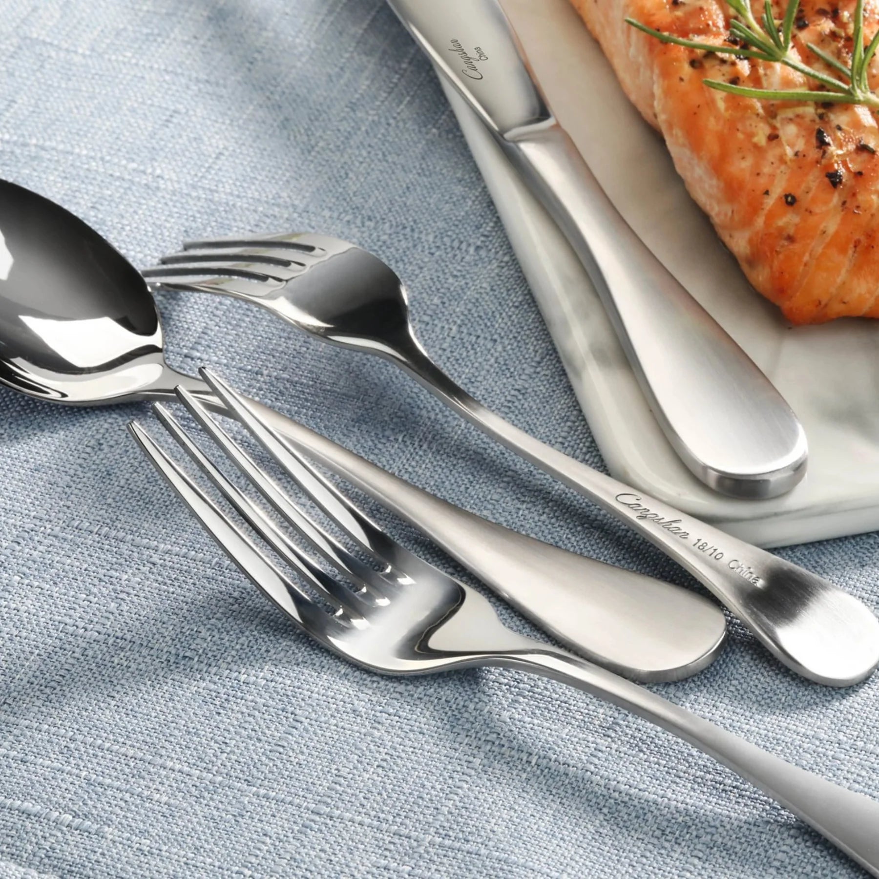 Cangshan Rain Flatware: Bouillon Spoon