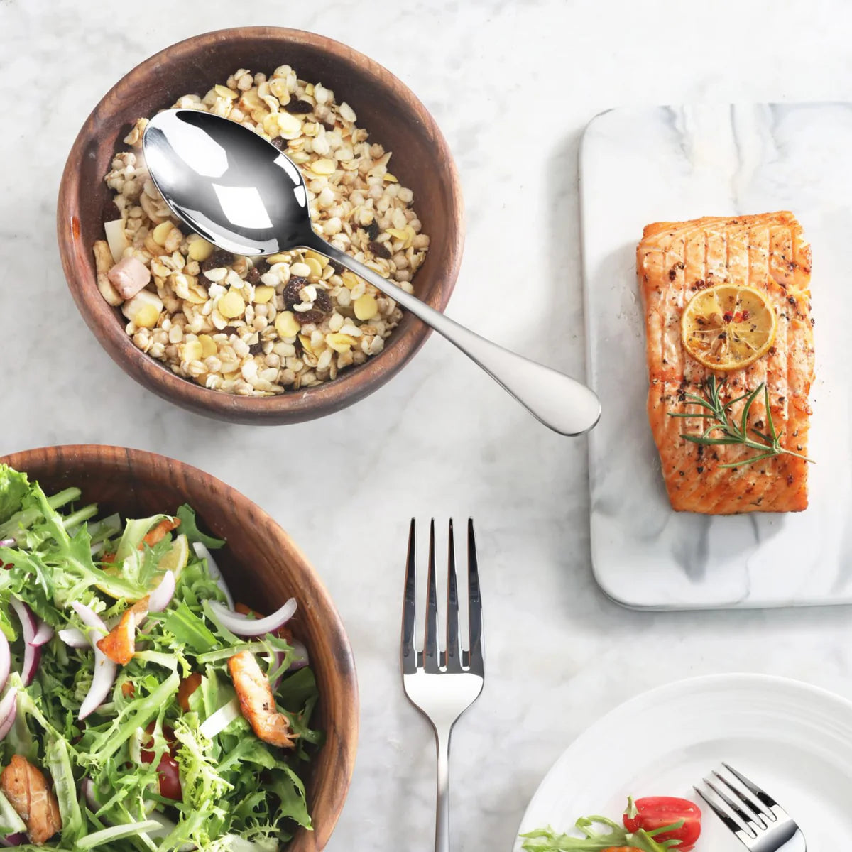 Cangshan Rain Flatware: Serving Spoon
