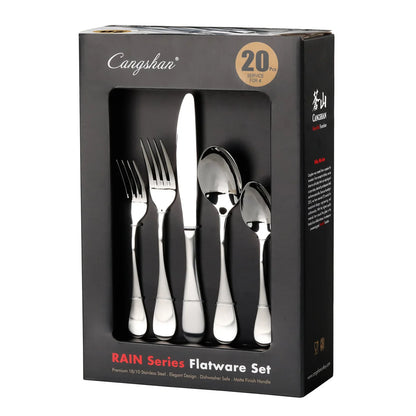 Cangshan Rain Flatware Set: 20 Piece