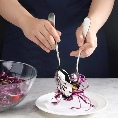 Cangshan Rain Flatware: Slotted Serving Spoon