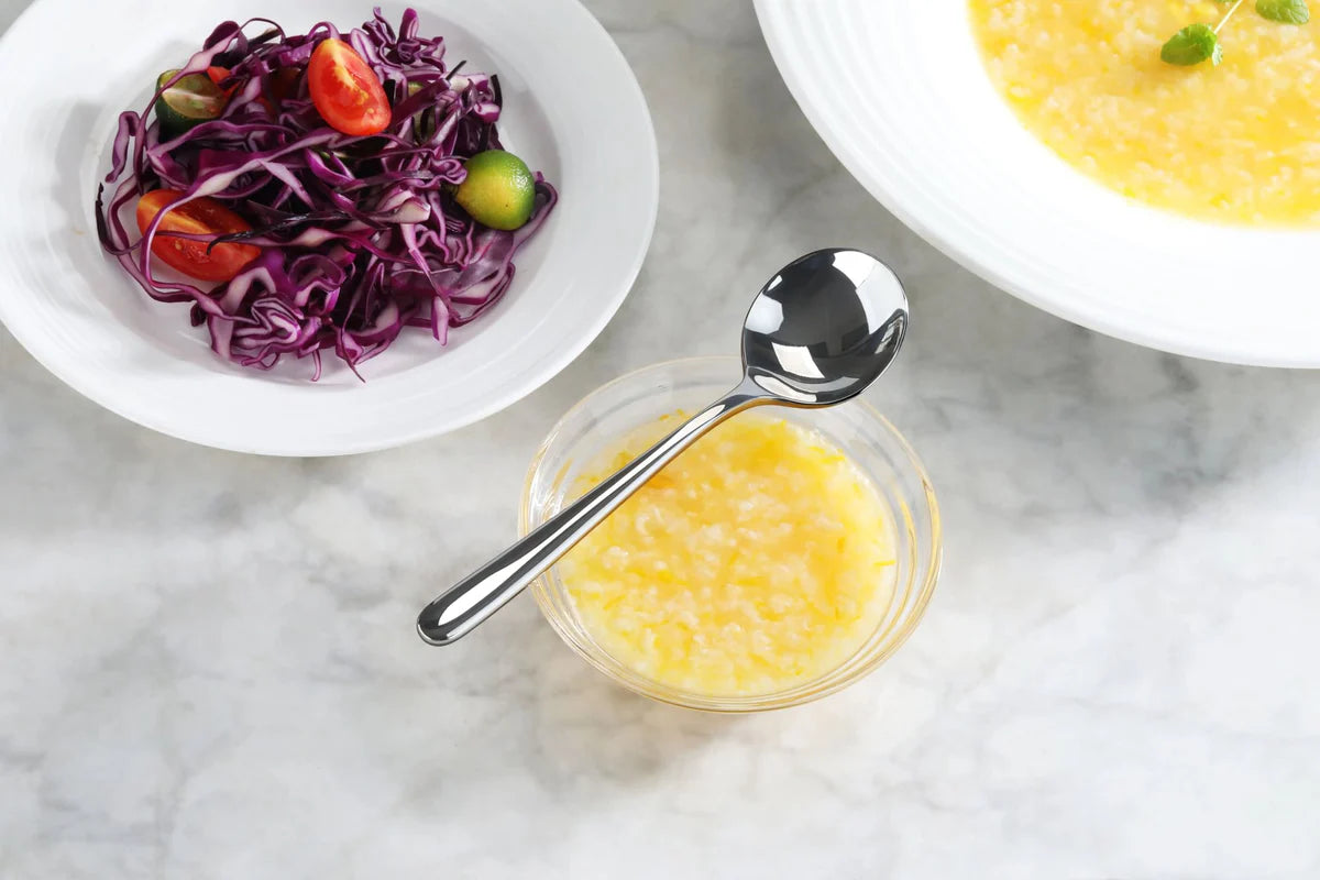 Cangshan Rain II Flatware: Forged Bouillon Spoon