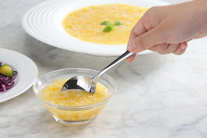 Cangshan Rain II Flatware: Forged Bouillon Spoon