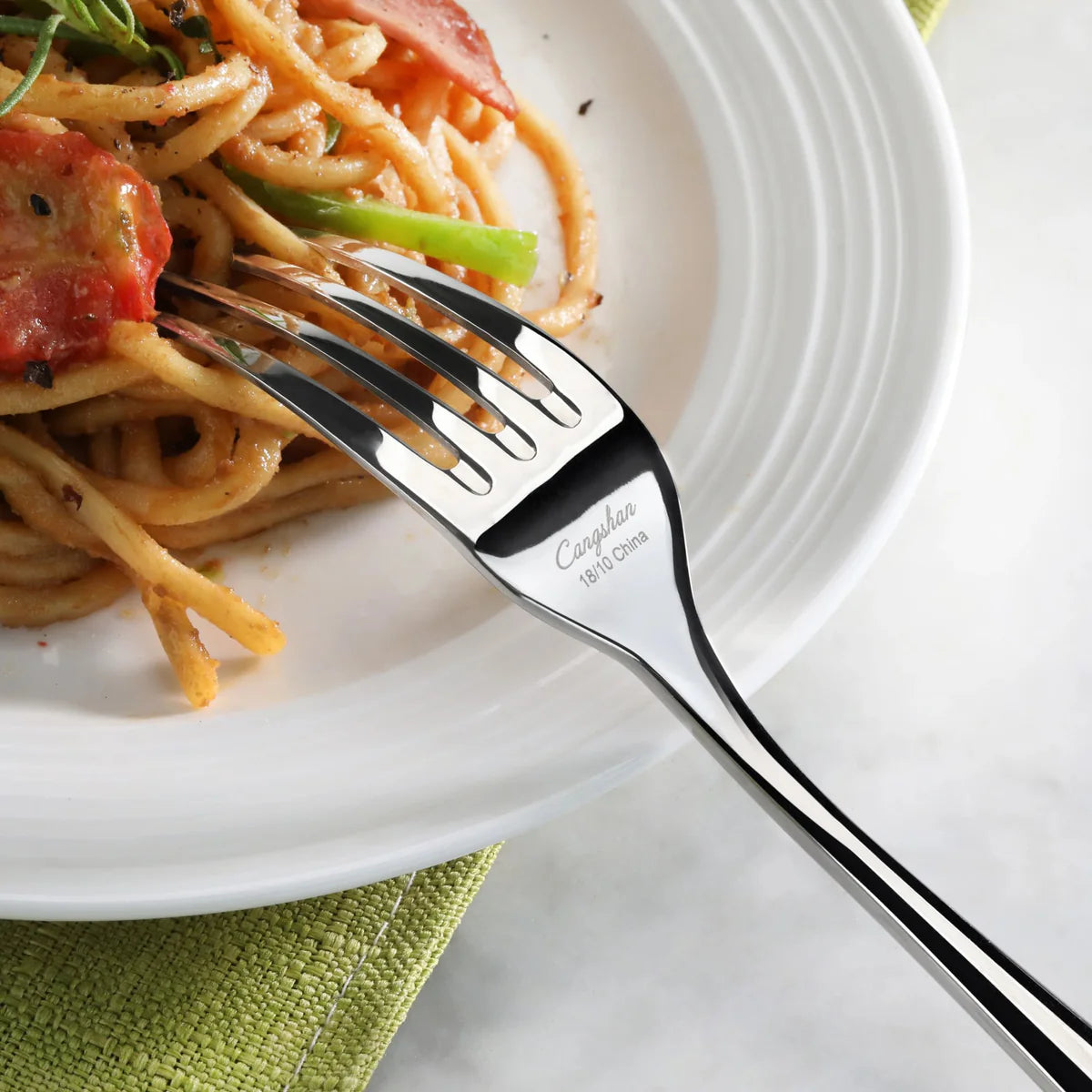 Cangshan Rain II Flatware: Forged Dinner Fork
