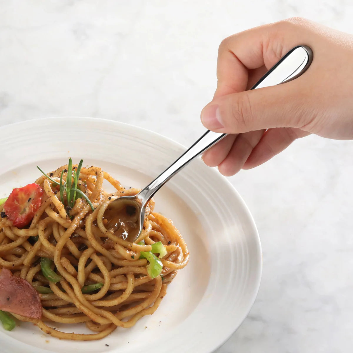 Cangshan Rain II Flatware: Forged Dinner Fork