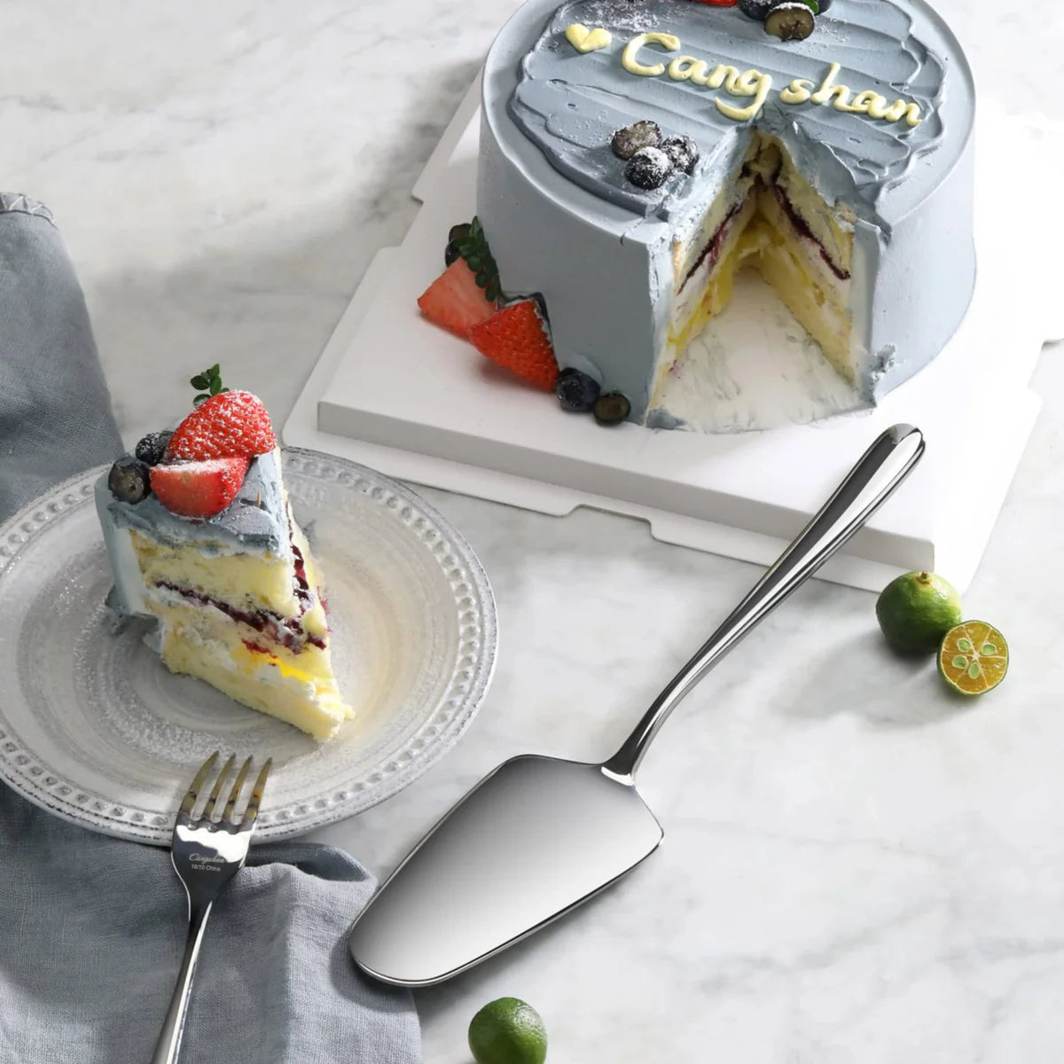 Cangshan Rain II Flatware: Forged Pie Server