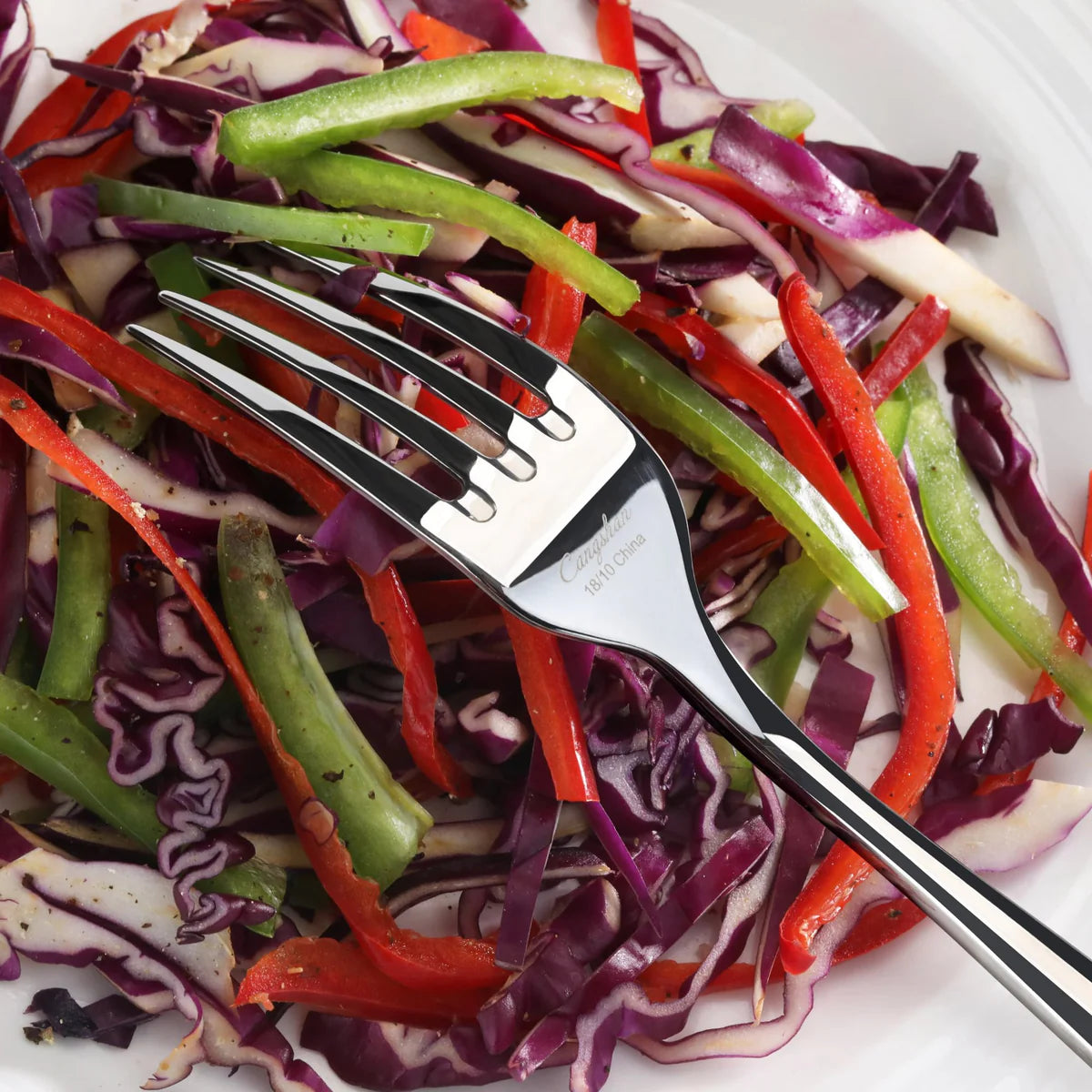 Cangshan Rain II Flatware: Forged Salad Fork