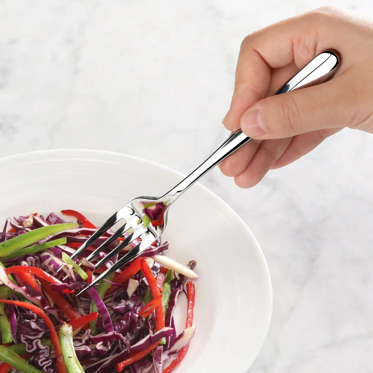 Cangshan Rain II Flatware: Forged Salad Fork