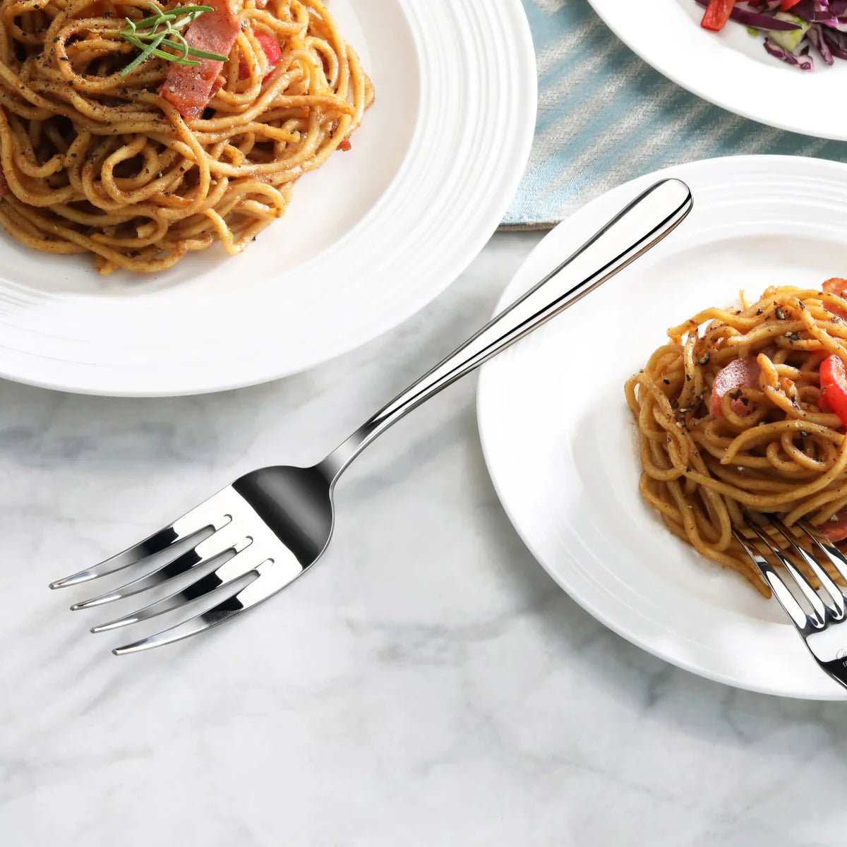 Cangshan Rain II Flatware: Forged Serving Fork