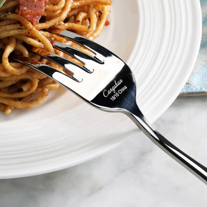 Cangshan Rain II Flatware: Forged Serving Fork