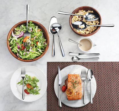 Cangshan Rain II Flatware: Forged Slotted Serving Spoon