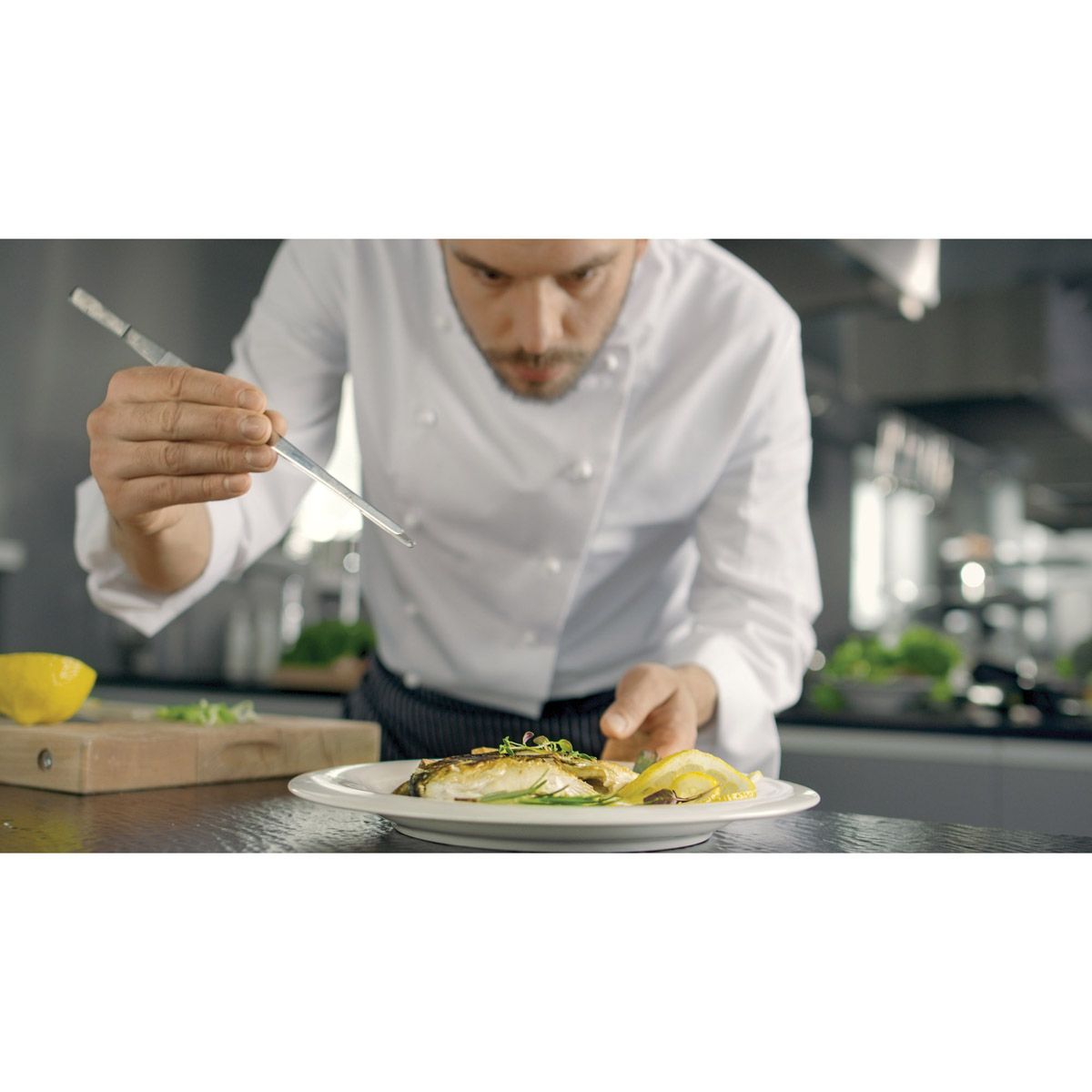 Cat Cora Plating Tongs: Straight, 11.75"