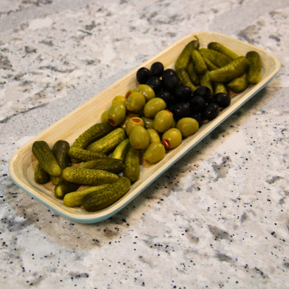 Caytre Living Olive Tray: Turquoise