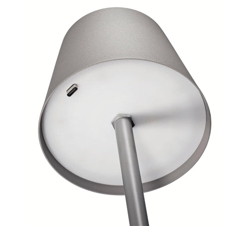 Cilio LED Table Lamp: "Sole", White