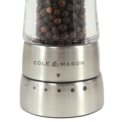 Cole & Mason Derwent Pepper Mill: Stainless Steel