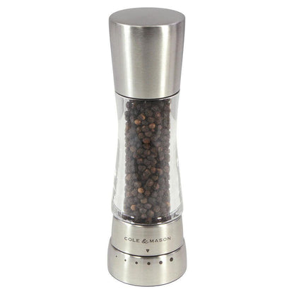 Cole & Mason Derwent Pepper Mill: Stainless Steel