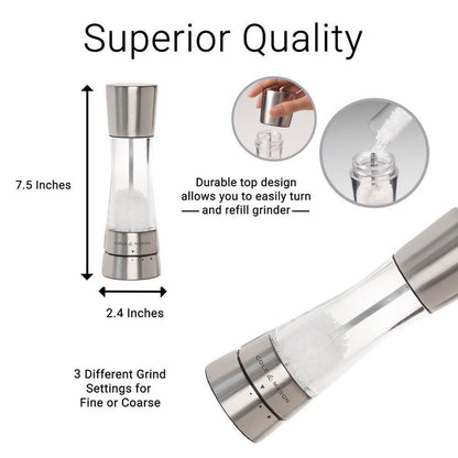 Cole & Mason Derwent Salt Mill: Stainless Steel